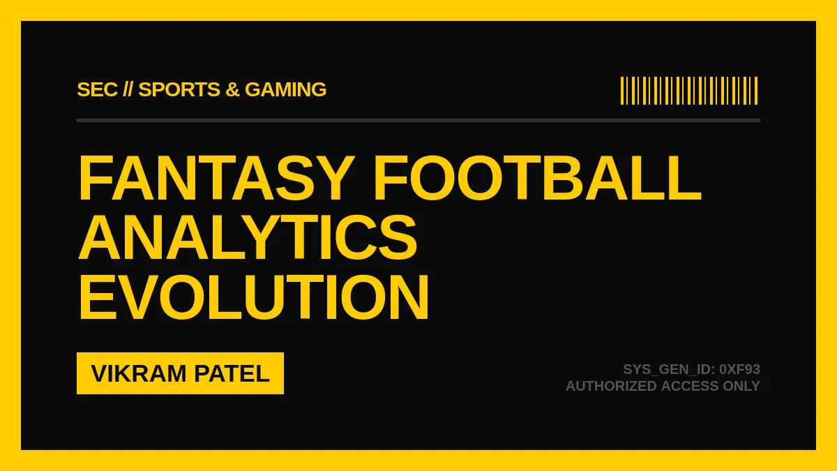 The Evolution of Fantasy Football Analytics: How Data-Driven Tools Changed the Game